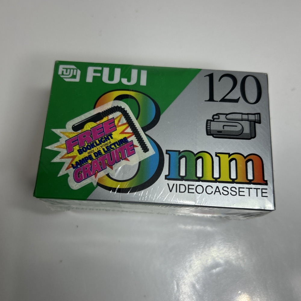 New, Sealed Pack of 2 - Fuji 8mm Blank Video Cassettes 120min (MP P6-120 DS N 8)